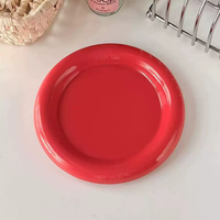 Assiette en céramique de style coréen, de qualité supérieure, avec un fini sous glaçure, idéale pour les desserts