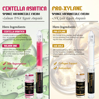 Crème aux spicules d'éponge, microcristal, peeling, traitement de resurfaçage de la peau, anti-rides, lifting, raffermissant, rajeunissant pour salon de beauté