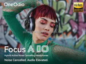 OneOdio A10 Wireless DJ Headphone Hybrid ANC Active Noise Cancelling Detachable Cable Share Port Wireless Pilot <strong>Headset</strong> Aviation - Product Image 4