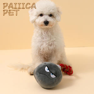 Jouets en peluche Angela pour animaux de compagnie Golden Retriever Corgi Sonore Bombe à nœuds résistante aux déchirures Anti-morsure Soulagement de l'ennui Jouets pour chiens qui aboient - Product Image 5