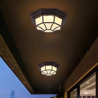 Lustre de plafond classique moderne à LED, étanche IP65, alimenté par courant alternatif, à montage en surface, pour salon, bureau à domicile, couloir