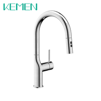 2024 KEMEN nouveau Style américain Long cou évier robinet sans plomb en acier inoxydable 304 tirer vers le bas évier de cuisine mitigeur