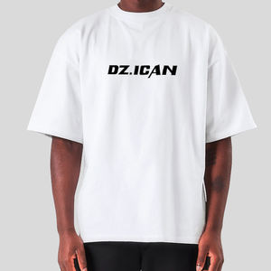 T-shirts lourds de luxe pour hommes Streetwear T-shirts unis à épaules tombantes 200 grammes coton unisexe surdimensionné t-shirt blanc - Product Image 2