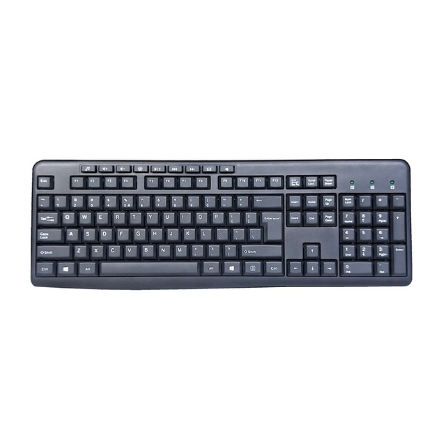 Hot Selling OEM KM-313 Classical USB Wired Ergonomic Keyboard with Multimedia Keys Membrane Operation for Home Business