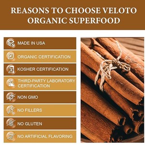 Biologische Ceylon Kaneel Extract <span class=keywords><strong>Capsules</strong></span> <span class=keywords><strong>500mg</strong></span> voor Ondersteuning van de Immuun- en Spijsverteringsstelsel bij Volwassenen - Product Image 3