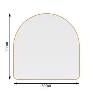 Modern Extra Large Arched Aluminum Wall <strong>Mirror</strong> | Oversized <strong>Lightweight</strong> &amp; Eco-Friendly Decorative Accent <strong>Mirror</strong> - Product Image 4