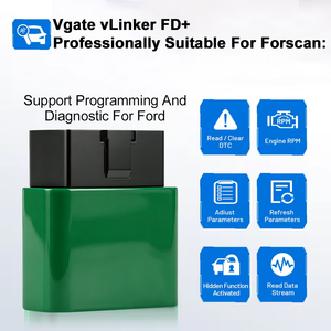 Vgate VLinker FD <span class=keywords><strong>ELM327</strong></span> <span class=keywords><strong>FORScan</strong></span> pour Ford Scan Bluetooth 4.0 WIFI ELM 327 OBD2 Outil de diagnostic automobile Scanner OBD 2 J2534 - Product Image 6