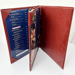 Carpeta de Menú de Cuero de Lujo Personalizada, Tamaño Legal 8.5x14, con 6 Páginas de Vista, para Restaurante, Hotel, Bar, Club - Product Image 2