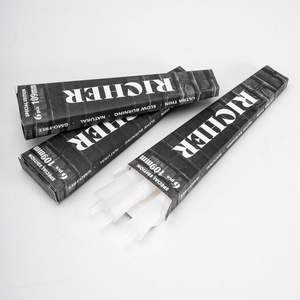 Cônes en papier vides personnalisables avec logo, 84mm/109mm, en gros – Tubes en papier de riz translucide à combustion lente pour usage manuel/machine - Product Image 1