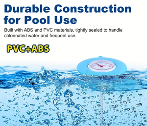Thermomètre flottant pour piscine et bain avec flotteur en ABS et sonde en acier inoxydable, mesure 10-50°C pour piscines pour bébés - Product Image 2