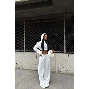 Pantalon de costume blanc pour femme, pantalon de costume blanc élégant - Product Image 1
