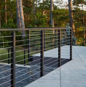 Thép không gỉ ngoài trời boong ban công cầu thang lan can Bộ dụng cụ-Có thể điều chỉnh dây cáp cáp lan can nước chống gỉ Tự làm - Product Image 1