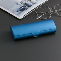 Étuis optiques haut de gamme en métal faits à la main, boîtes en alliage d'aluminium, étui rigide pour lunettes, emballage pour lunettes de soleil