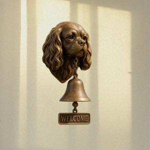 Nuevo timbre de bruja de resina ecológico, decoración transfronteriza para el hogar y el jardín, modelo de estatuilla de campana de bienvenida para perros - Product Image 3