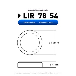 3,6V Wiederaufladbare Lithium-Ionen-Knopfzellenbatterie LIR7854 22mAh für TWS Bluetooth Unterhaltungselektronik <span class=keywords><strong>LIDEA</strong></span> Marke - Product Image 2