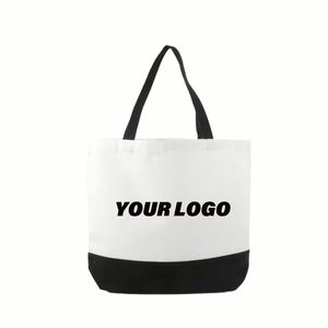 Custom Printed Fashion Recyclable Shopping Travel Picnic Folding Washed Large Canvas Cotton Bag - Product Image 1