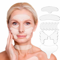 Adhésif pour la peau du visage, silicone souple, réglable, colle de repositionnement