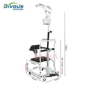 Chaise de toilette multifonctionnelle pour le soin des patients, chaise de bain - Product Image 3