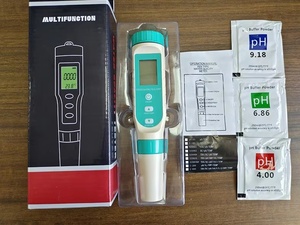 ポータブル高精度7in1 <span class=keywords><strong>pH</strong></span>メーター TDS/EC/ORP/S.G/塩分/温度テスター バックライトディスプレイ 水質分析器 OEM - Product Image 2