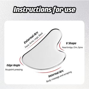 Metal Gua Sha Facial <strong>Tools</strong> With Case, Stainless Steel Gua Sha Massage <strong>Tools</strong> For <strong>Face</strong> Eye Neck Relaxation Skincare Home Use - Product Image 2