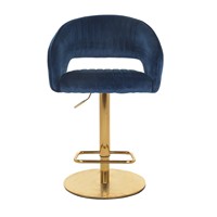 Fabriqué en Chine Tabourets de bar en velours de luxe modernes de qualité supérieure Tabourets de bar réglables en or pour la cuisine