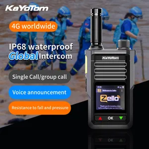 KaYoTom 4G LTE Walkie Talkie Long Range Zello Radios PTT 4G Radio Restaurant Walkie Talkie Poc With Sim Card