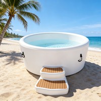 Piscine gonflable circulaire de 6 mètres en PVC, résistante aux UV, écologique, pour enfants, double usage, vente en gros