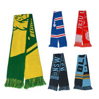 FOCUS Maßgefertigter Hochwertiger Jacquard-Gewebter Acryl-Strickschal für Sportvereine Fußballfans Souvenir Winterschal