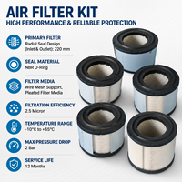 Kit de filtre à air haute performance pour moteur marin 270-7257 2707257 pour excavatrice Caterpillar C32 TH48-E70, pièces de rechange pour générateur