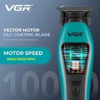 Tondeuse à cheveux électrique à lévitation magnétique VGR V-035T, nouvelle tondeuse de précision haut de gamme pour coiffures et détails, 10000 tr/min, tondeuse à pousser haut de gamme
