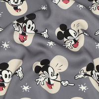 U See vente en gros, tissu personnalisé 100 Polyester froissé Satin imprimé pour vêtement