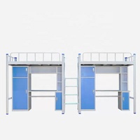 Prix d'usine Cadre métallique en fer Mobilier scolaire pour étudiants Lit double pour dortoir Lit Lits superposés en acier