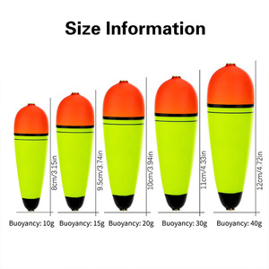 NOUVEAU OEM 10g-120g Flotteurs de pêche Eva Bobbers Matériel de pêche de haute qualité Peinture de surface Pêche en mer <span class=keywords><strong>Flotteur</strong></span> Eva - Product Image 4