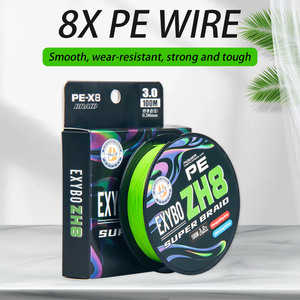 Línea de Pesca Exybo Zh8 Super Braid PE 3.0 100M de Alta Resistencia para Lanzamientos Largos - Product Image 4