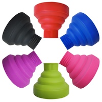 Diffuseur de cheveux pliable pliable pour voyage à la maison Diffuseur de sèche-cheveux universel en silicone pour cheveux bouclés et naturels