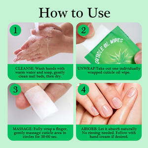 Nuevo Aceite para Cutículas, Mini Película Anti-Residuos, Exfoliante, Reparador de Bordes, Venta al por Mayor, Toallitas de Aceite para Cutículas Portátiles de Un Solo Uso - Product Image 4