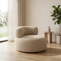 Canapé modulaire sectionnel personnalisable pour appartement, avec assise profonde en tissu velours côtelé, mousse à mémoire de forme sous vide à haute résilience et compressée