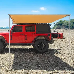600D Oxford SUV Top Roof Tent Flat Waterproof Travelling Outdoor Camping Retractable Car Roof Side Awning For Sun Shelter