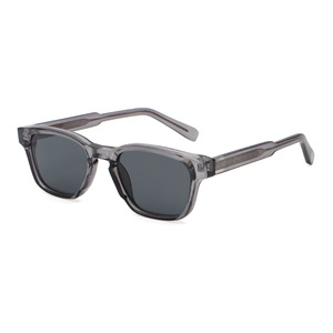 Gafas de Sol Cuadradas Unisex de Moda, Protección Anti-UV400, Montura de Acetato con Inserto de Metal Transparente y PC, para Hombre y Mujer - Product Image 4