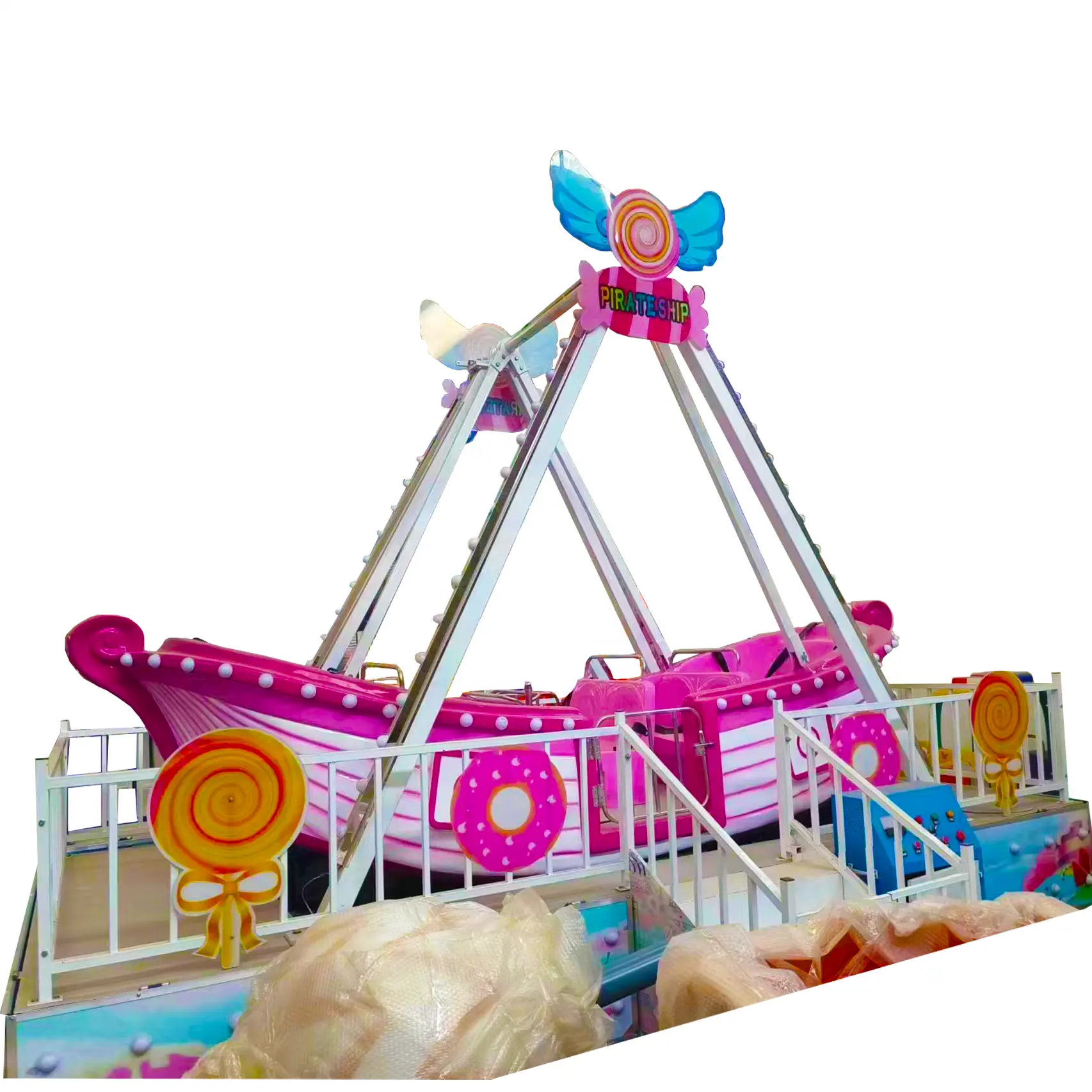 Freizeitpark Attraktionen Nervenkitzel großer Po Produkte Piratenschiff Spielplatz