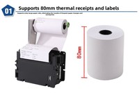 Módulo de Impresora Térmica para Kiosco NORGEE de 80 mm, Cortador Automático, RS232/USB, 203 dpi, Impresora Integrada con SDK para Máquinas Expendedoras de Autoservicio y Cajeros Automáticos