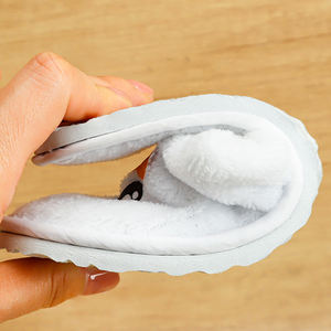 Детские тапочки для отелей из мягкого кораллового флиса с индивидуальным логотипом, роскошные, с нескользящей подошвой из ЭВА - Product Image 5