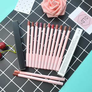 Popüler 24 renk pembe dudak kalemi koyu kahverengi pürüzsüz kalem özel etiket su geçirmez mat dudak kalemi - Product Image 2