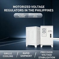 Régulateur de tension automatique CA SVC-10KVA, type servomoteur, monophasé, entrée 140-250V, stabilisateur numérique en cuivre avec affichage pour usage domestique