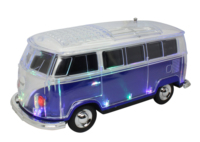 NOUVEAU DESIGN WS-267 avec lampe torche LED RGB, FM, TF, USB, haut-parleur portable sans fil en forme de bus pour l'extérieur