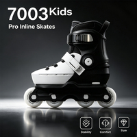 Patins à roulettes agressifs pour jeunes MZS7003 PA GF, coque rigide, boucle micro-réglable, patins à roulettes pour enfants, patinage extrême
