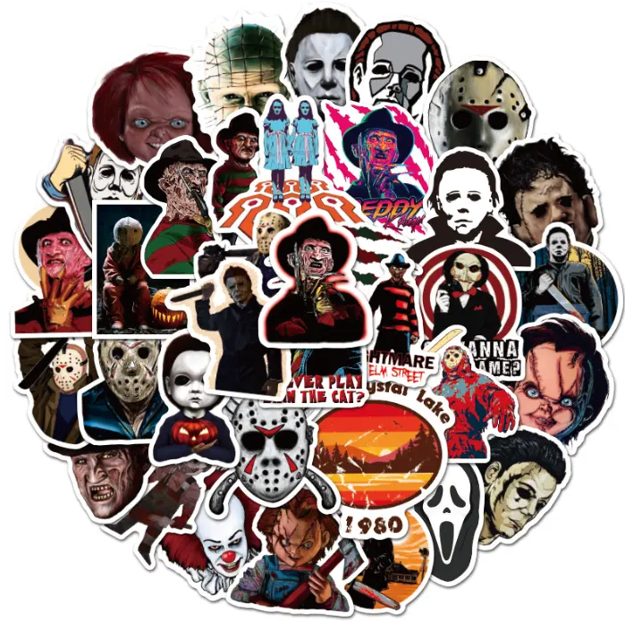 100pcs phim hoạt hình phim Coraline dễ thương Halloween graffiti sticker cho quà tặng máy tính xách tay chai Vinyl Gothic Sticker