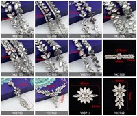 Chaîne de strass en verre scintillant auto-adhésive thermocollante 3D écologique en forme de fleur pour robes de danse, chaussures de soirée et accessoires