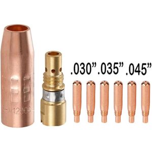 Torche de soudage Miller Mig 15FT, pièce de rechange pour Millermatic 141 142 211, modèle 1770028, interrupteur unique, plaqué cuivre - Product Image 3