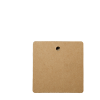 Étiquette volante en papier Kraft recyclable de haute qualité conception personnalisée code à barres pour Jeans vêtements vêtement joint cordon poinçon étiquette blanc noir